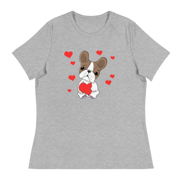 Swagger Tails Frenchie Love Women's Relaxed T-Shirt