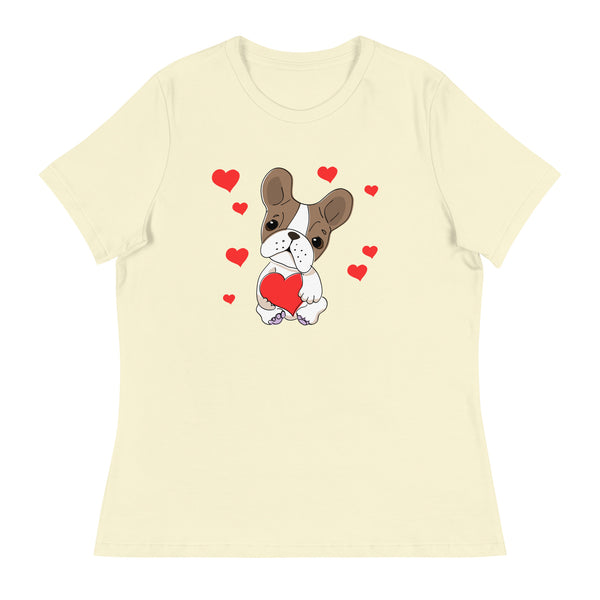 Swagger Tails Frenchie Love Women's Relaxed T-Shirt