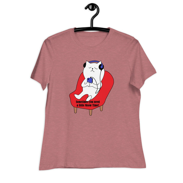Swagger Tails Meow Time Women's Relaxed T-Shirt