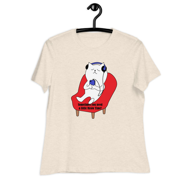 Swagger Tails Meow Time Women's Relaxed T-Shirt