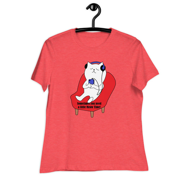 Swagger Tails Meow Time Women's Relaxed T-Shirt