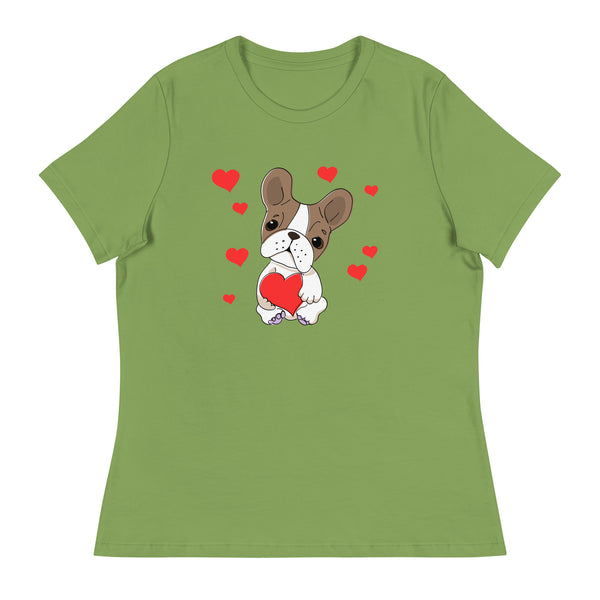 Swagger Tails Frenchie Love Women's Relaxed T-Shirt