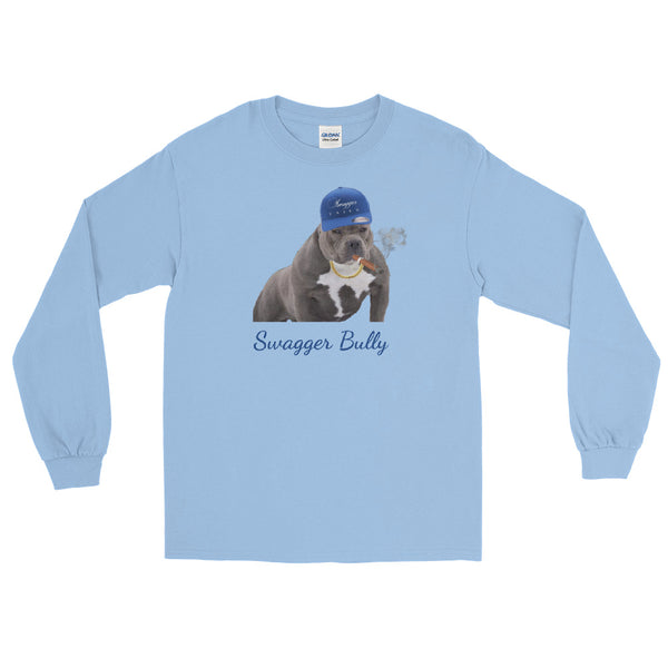 Big Blue Swagger Bully Men’s Long Sleeve Shirt