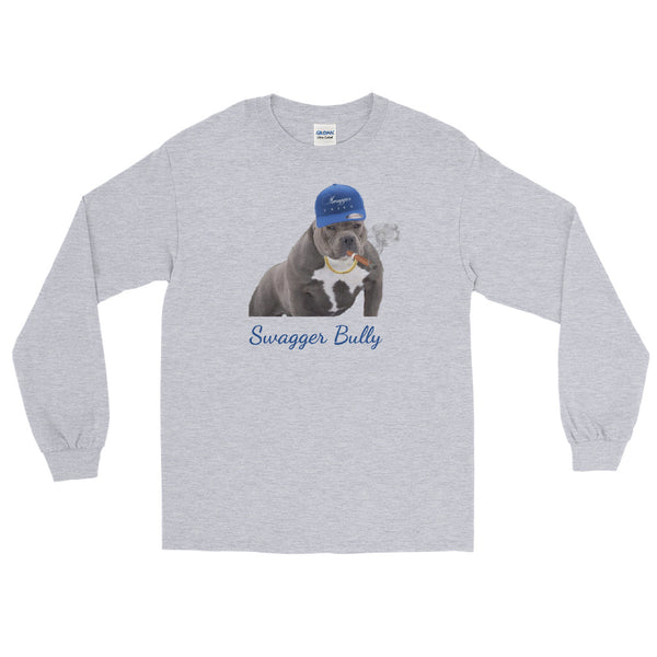 Big Blue Swagger Bully Men’s Long Sleeve Shirt
