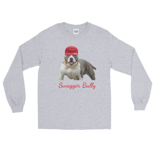 Red Swagger Bully Men’s Long Sleeve Shirt