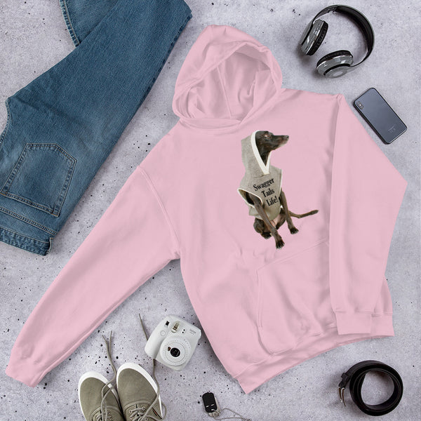 QD Swagger Tails Large Print Unisex Hoodie