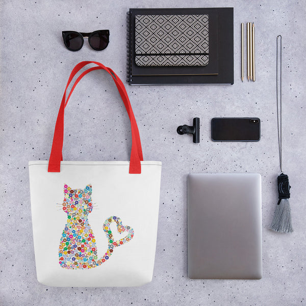 Swagger Tails Cat Heart Tails Tote bag