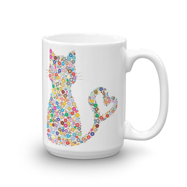 Swagger Tails Cat Heart Tail Mug