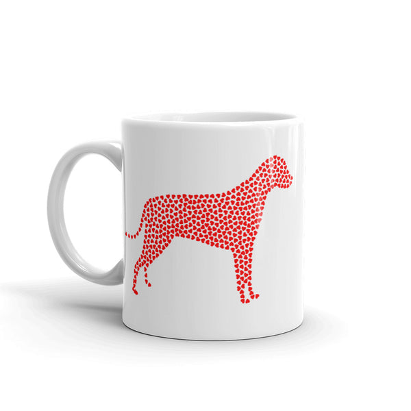 Swagger Tails Red Heart Dog Mug