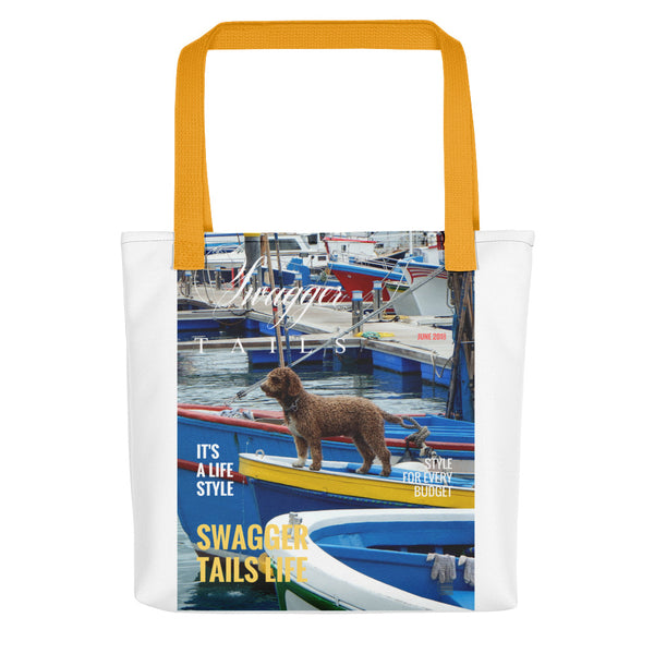Swagger Tails Life Yacht Dog Tote bag