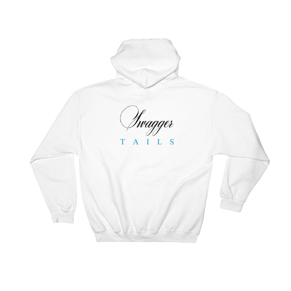 Swagger Tails Signature Blk/Blu (Men's) Hooded Sweatshirt