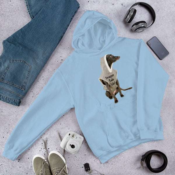 QD Swagger Tails Large Print Unisex Hoodie