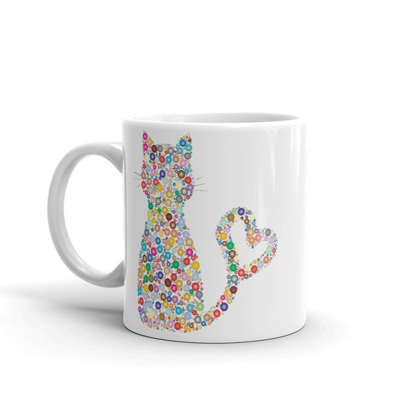 Swagger Tails Cat Heart Tail Mug