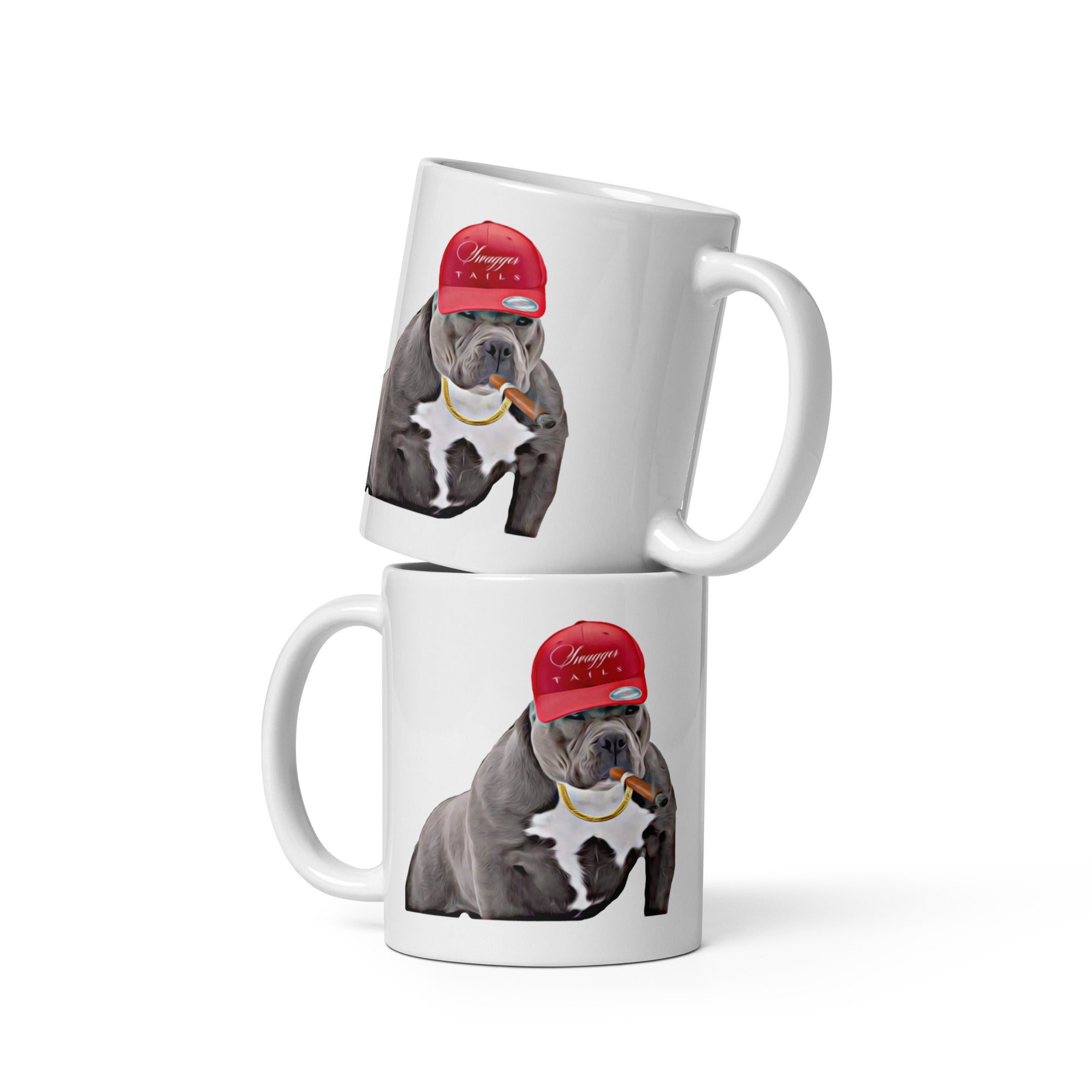 Swagger Bully White glossy mug