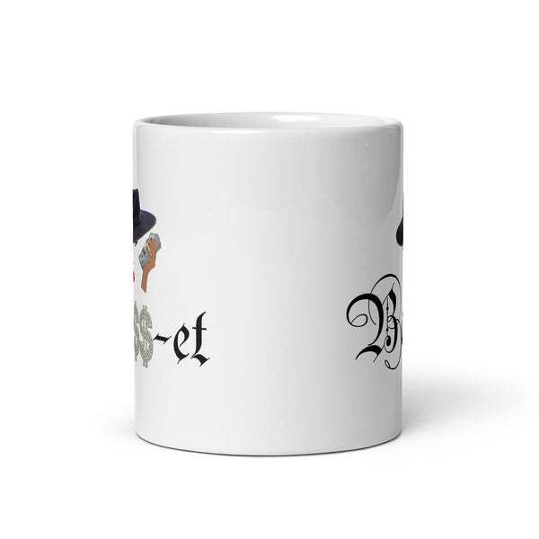 2 Boss-et Black Fedora Mug White Glossy Mug (Black Boss)