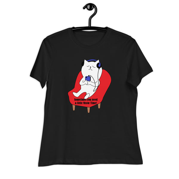 Swagger Tails Meow Time Women's Relaxed T-Shirt