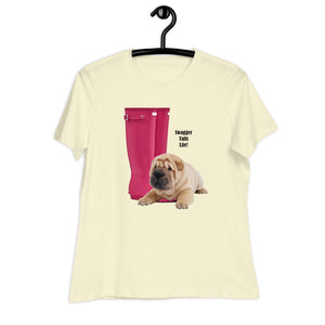 Swagger Tails Life Sharpei Women's Relaxed T-Shirt