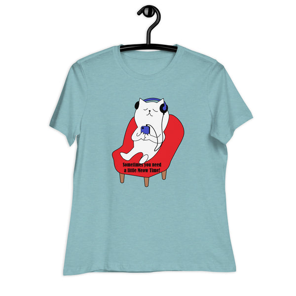 Swagger Tails Meow Time Women's Relaxed T-Shirt