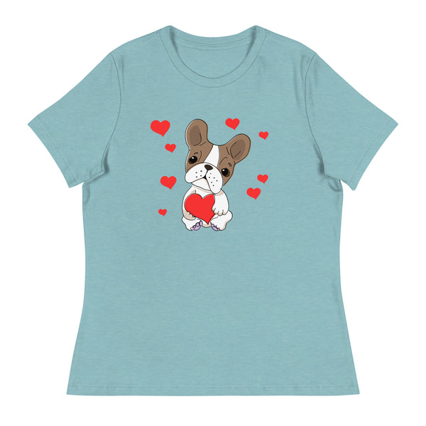 Swagger Tails Frenchie Love Women's Relaxed T-Shirt