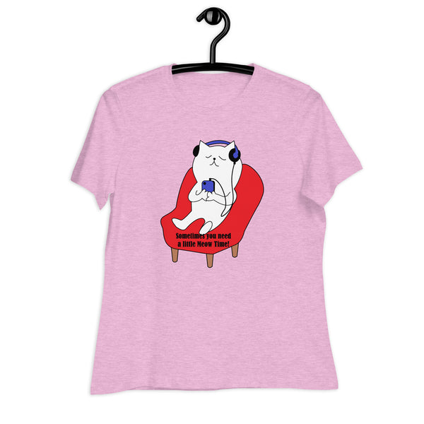 Swagger Tails Meow Time Women's Relaxed T-Shirt