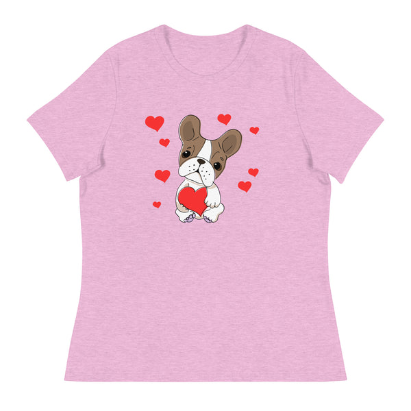 Swagger Tails Frenchie Love Women's Relaxed T-Shirt