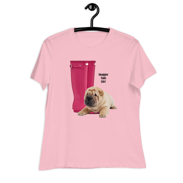 Swagger Tails Life Sharpei Women's Relaxed T-Shirt