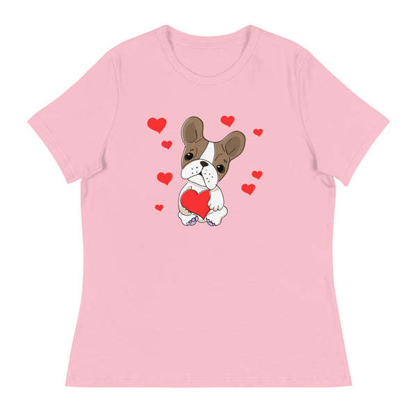Swagger Tails Frenchie Love Women's Relaxed T-Shirt