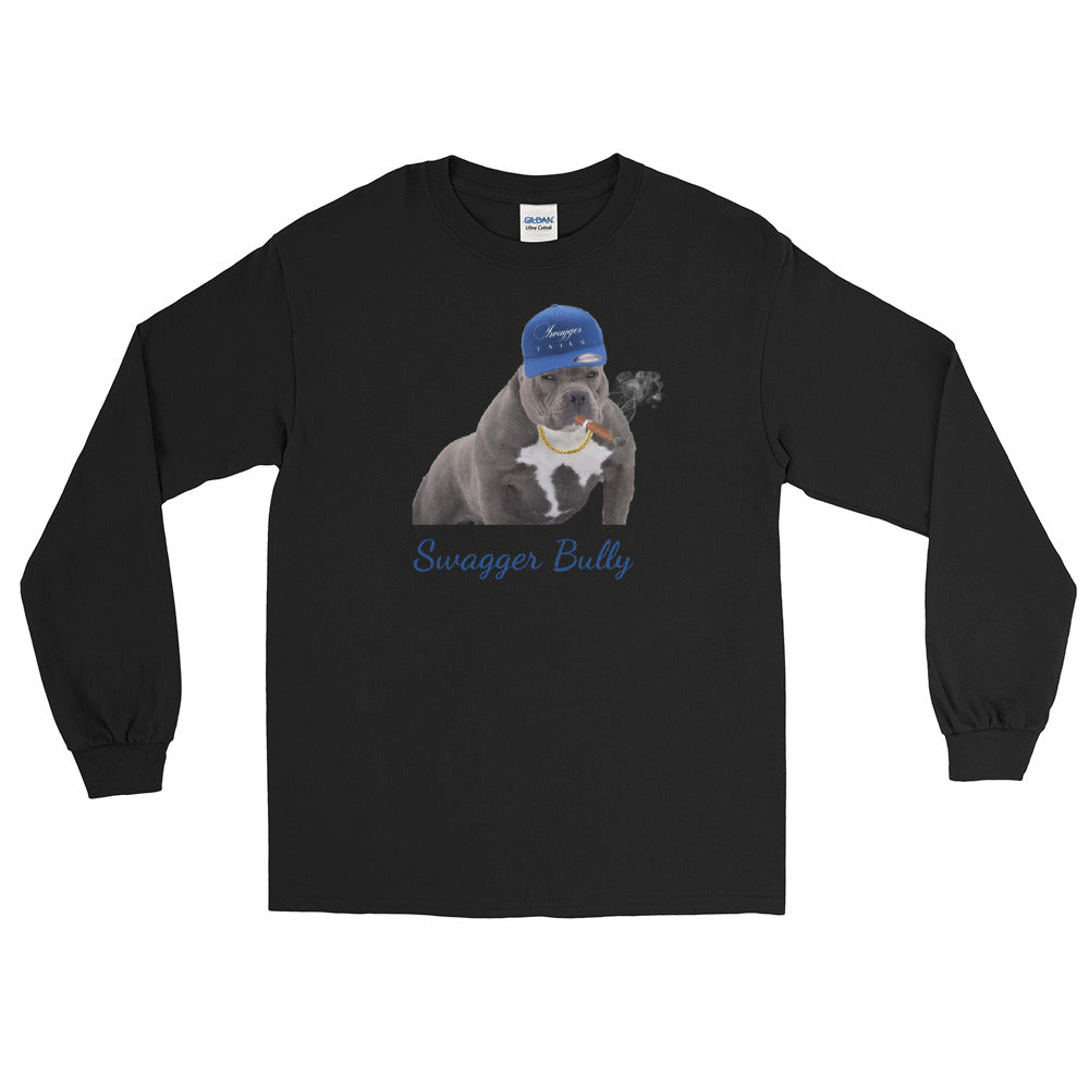 Big Blue Swagger Bully Men’s Long Sleeve Shirt