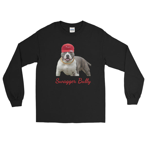 Red Swagger Bully Men’s Long Sleeve Shirt