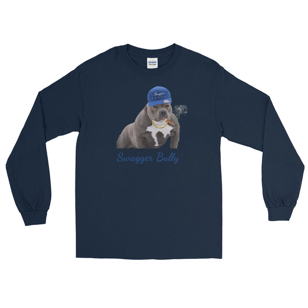 Big Blue Swagger Bully Men’s Long Sleeve Shirt