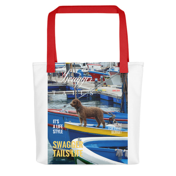 Swagger Tails Life Yacht Dog Tote bag