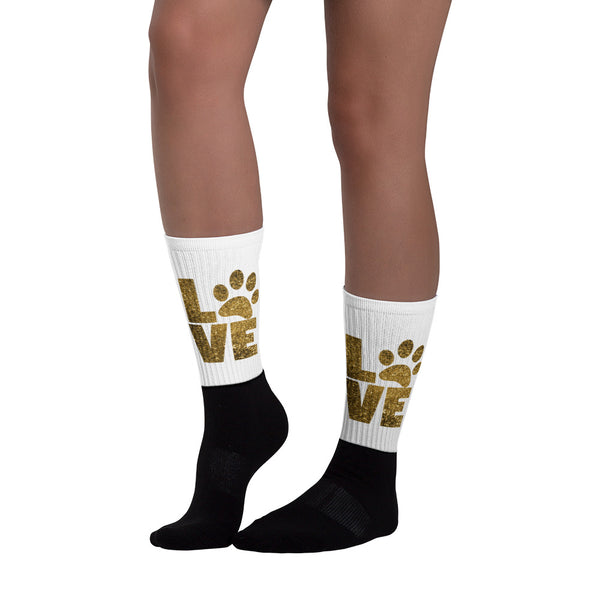 Swagger Tails Gold Love Socks