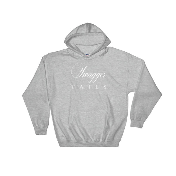 Swagger Tails Signature White (Men's) Hooded Sweatshirt