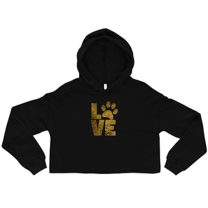 Swagger Tails Gold Love Crop Hoodie