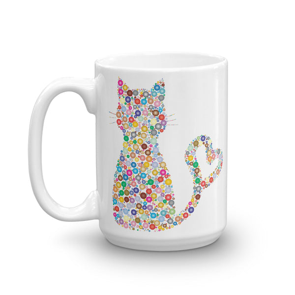 Swagger Tails Cat Heart Tail Mug