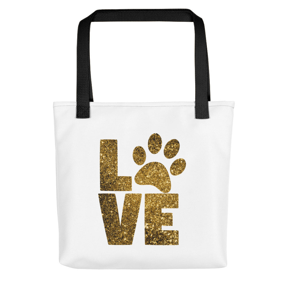 Swagger Tails Gold Love Tote bag