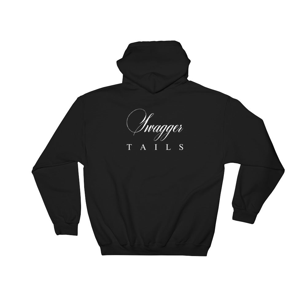 Swagger Tails Signature White (Men's) Hooded Sweatshirt