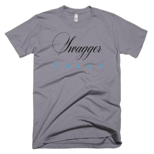 Swagger Tails Signature (Men's) Short-Sleeve T-Shirt with black and blue.