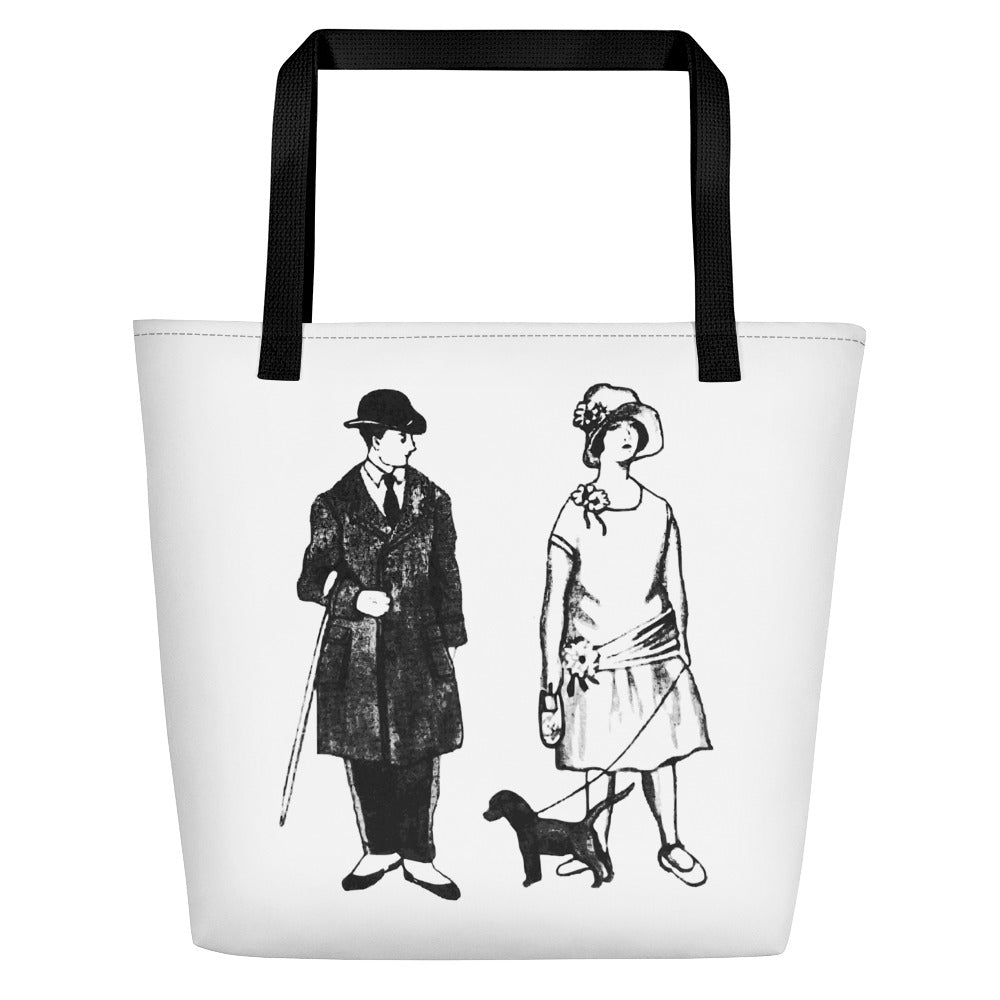 Swagger Tails Vintage Couple Beach Bag