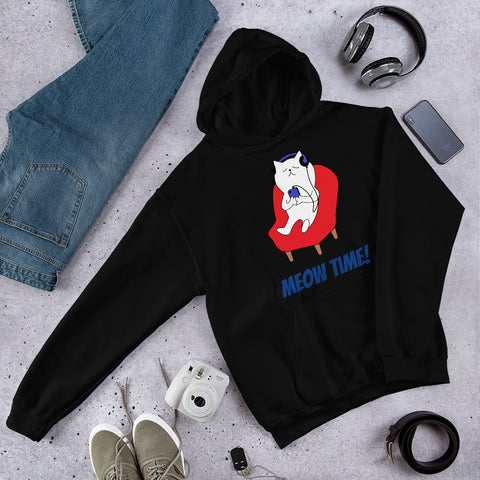 Swagger Tails Meow Time Unisex Hoodie