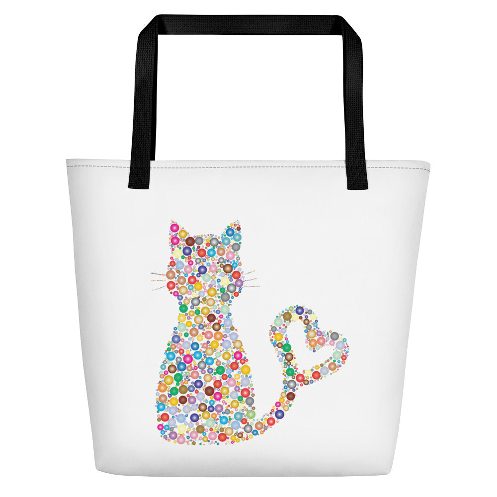 Swagger Tails Cat Heart Tail Beach Bag