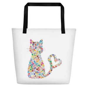 Swagger Tails Cat Heart Tail Beach Bag