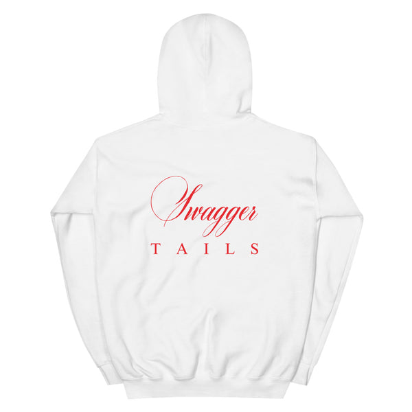 Swagger Tails Life! Pug In Red Backpack Unisex Hoodie