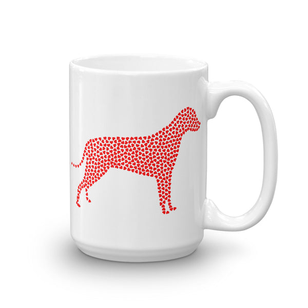 Swagger Tails Red Heart Dog Mug