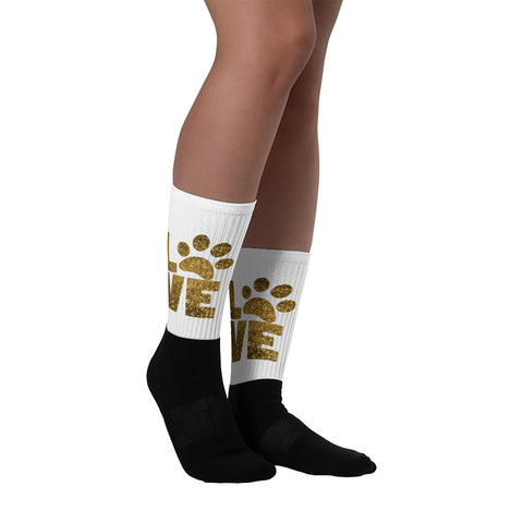 Swagger Tails Gold Love Socks