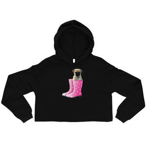 Swagger Tails Pug Crop Hoodie