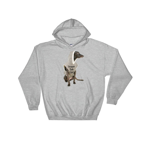 QD Swagger Tails Large Print Hooded Sweatshirt