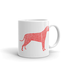 Swagger Tails Red Heart Dog Mug