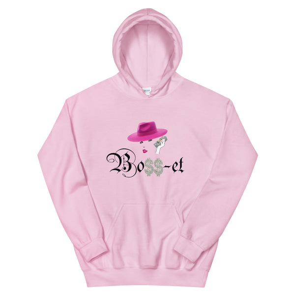 2 Boss-et Pink Fedora Hoodie