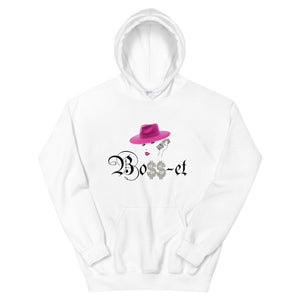 2 Boss-et Pink Fedora Hoodie